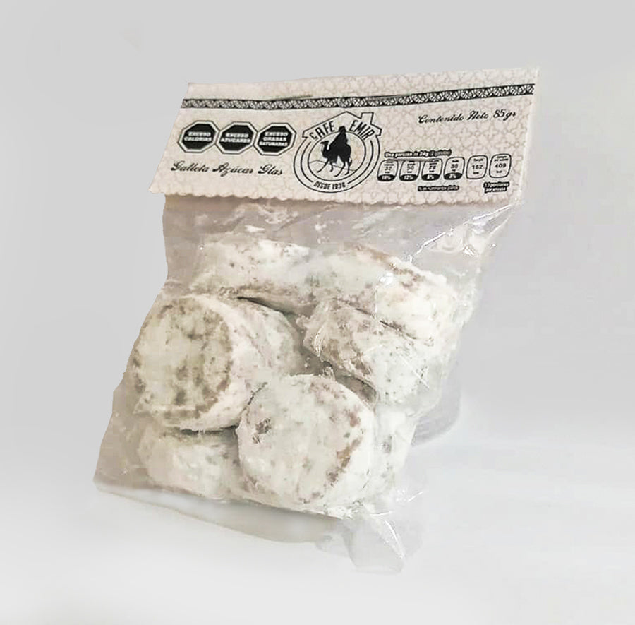 Galletas Nuez con Azúcar Glass